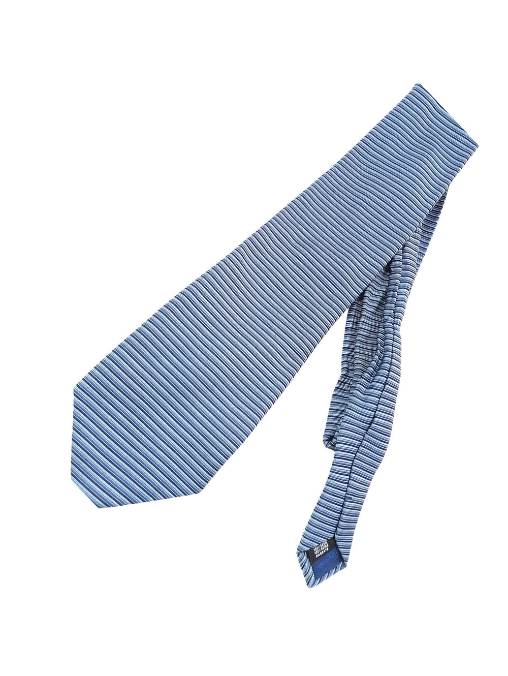 d' este Blue Strip Silk Classic Tie